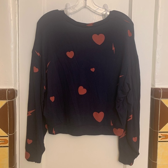 Z Supply heart & bolt sweater NWT - Picture 3 of 6